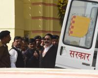 बेऊर जेल से एंबुलेंस में विधानसभा पहुंचे अनंत सिंह, कड़ी सुरक्षा के बीच ली विधायक पद की शपथ