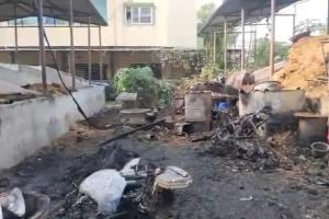 औरंगाबाद के ब्लॉक मोड़ पर खटाल में आगजनी संचालक की पत्नी झुलसीं, सीसीटीवी खंगाल रही पुलिस