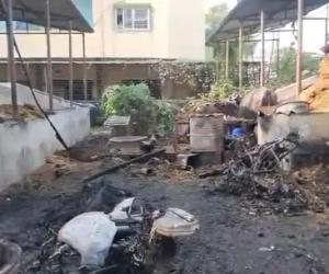 औरंगाबाद के ब्लॉक मोड़ पर खटाल में आगजनी संचालक की पत्नी झुलसीं, सीसीटीवी खंगाल रही पुलिस